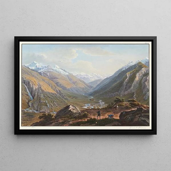 Johann Ludwig Bleuler - Vue du pied du Lucmanier vers Sainte Marie et la Valle de Medels.webp