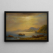 Landscape of a Bay - Johann Ludwig Ernst Morgenstern — framed artwork on a wall