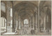 a View of the rood screen and choir of a Gothic church with three naves - Johann Ludwig Ernst Morgenstern — artwork view