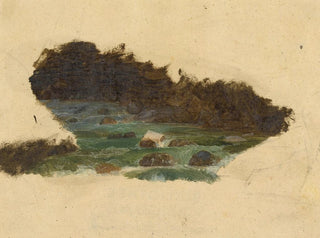Johann Matthias Ranftl - Detailstudie eines Baches.webp