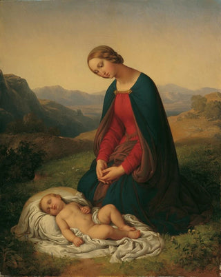 Johann Nepomuk Ender - Maria das Kind anbetend.webp