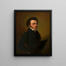 Zelfportret van Johann Nepomuk Ender - Johann Nepomuk Ender — ingelijst kunstwerk aan de muur