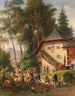 Feest van het dorp - Johann Nepomuk Passini — weergave van het kunstwerk