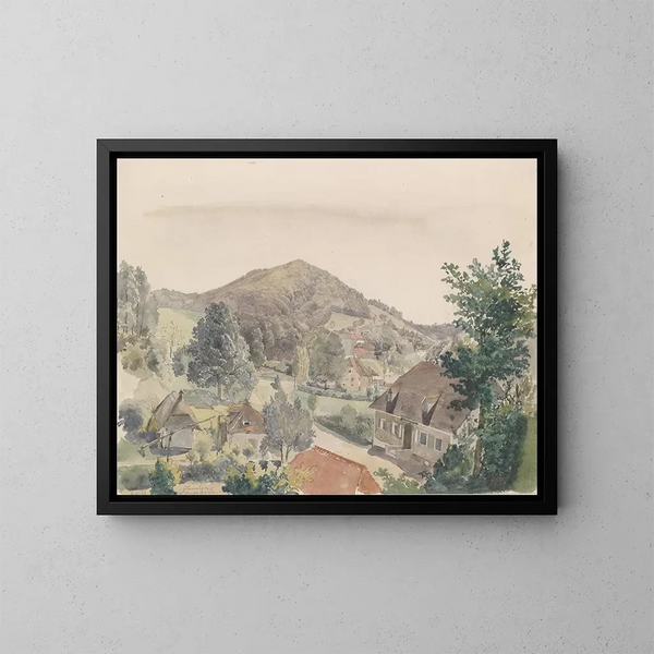 In het dal van Bad Rohitsch Sauerbrunn - Johann Nepomuk Passini — ingelijst kunstwerk aan de muur