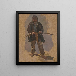 Johann Nepomuk Rauch - Ein italienischer Schiffer am Ruder stehend.webp