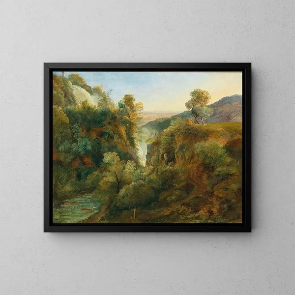 Cascade à Tivoli - Johann Nepomuk Rauch — ingelijst kunstwerk aan de muur