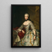 Portrait of Empress Maria Ludovica, Grand Duchess of Tuscany, Infanta of Spain - Johann Nepomuk Steiner — framed artwork on a wall