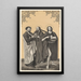 Saints Barthélemy, Thomas, and John the Baptist - Johann Nepomuk Strixner — framed artwork on a wall