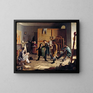 Johann Peter Hasenclever - Studio Scene.webp