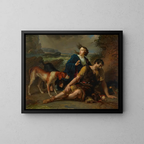 Arindal en Daura - Johann Peter Krafft — ingelijst kunstwerk aan de muur