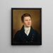 Portret van een jonge man - Johann Peter Krafft — ingelijst kunstwerk aan de muur