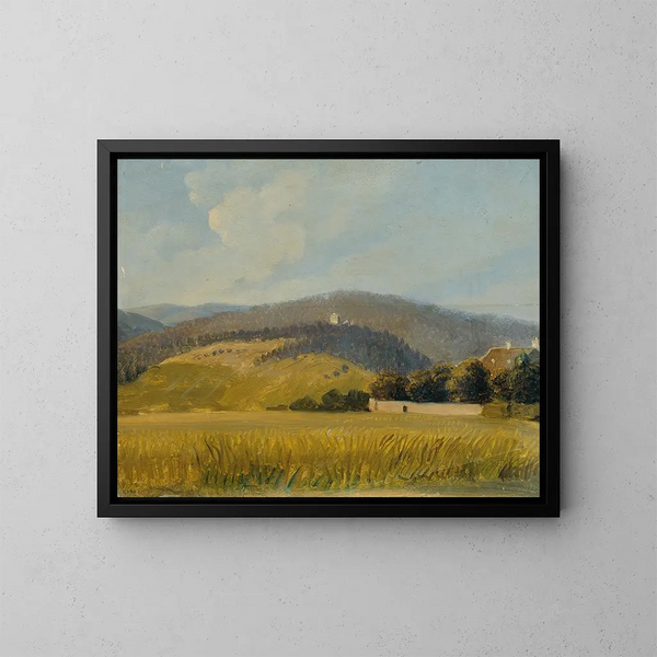 Landschap bij Baden - Johann Peter Krafft — ingelijst kunstwerk aan de muur