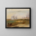 Studie van een landschap met brandende bomen op de achtergrond - Johann Peter Krafft — ingelijst kunstwerk aan de muur