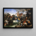 De last van Zrnyi vanaf het fort van Szigetvár - Johann Peter Krafft — ingelijst kunstwerk aan de muur