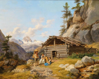 Johann Philipp Heinel - On the Alpine Pastures.webp