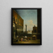 Venice A view of the Piazzetta and San Giorgio Island - Johann Richter — framed artwork on a wall