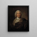 Gerhard Morell, bewaker van de Koninklijke Kunstkamer van Denemarken - Johann Salomon Wahl — ingelijst kunstwerk aan de muur