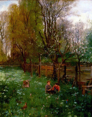 Johann Sperl - Obstbaumgarten im Frhling.webp