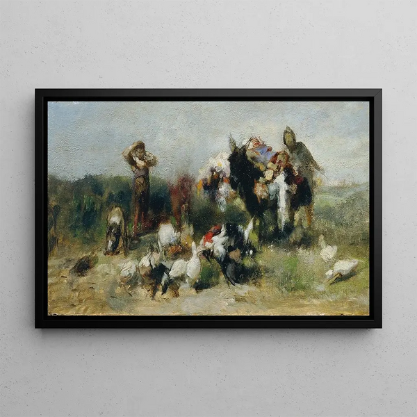 Johann Till the younger - Szene aus Don Quichote Kampf mit dem Geflgel.webp
