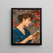 A Beautiful Reader - Johann Victor Krämer — framed artwork on a wall
