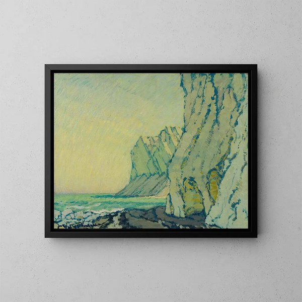 van Falaises de la mer Baltique - Johann Walter-Kurau — ingelijst kunstwerk aan de muur