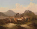 Uitzicht op Salzburg - Johann Wilhelm Jankowski — weergave van het kunstwerk