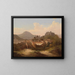 Uitzicht op Salzburg - Johann Wilhelm Jankowski — ingelijst kunstwerk aan de muur