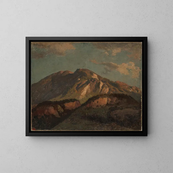 Bergen in de Graubünden - Johann Wilhelm Schirmer — ingelijst kunstwerk aan de muur