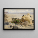 Rotsachtige Strand - Johann Wilhelm Schirmer — ingelijst kunstwerk aan de muur