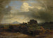 Storm in het Romeinse landschap - Johann Wilhelm Schirmer — weergave van het kunstwerk