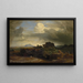 Storm in het Romeinse landschap - Johann Wilhelm Schirmer — ingelijst kunstwerk aan de muur