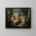 Saint Ambroise weigert de toegang tot koning Theodosius in de kathedraal van Milaan - Johann Wolfgang Baumgartner — ingelijst kunstwerk aan de muur