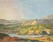 Landschap in het zuiden met zee, beboste heuvels en een waterpartij op de voorgrond - Johann Wolfgang von Goethe — weergave van het kunstwerk