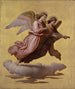 Twee zwevende engelen II - Johann von Schraudolph — weergave van het kunstwerk
