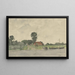 Landschapschilderij met rivier en boerderij naar George Henry Boughton - Johannes Abraham Mondt — ingelijst kunstwerk aan de muur