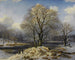 Winterlandschap - Johannes Bartholomus Duntze — weergave van het kunstwerk