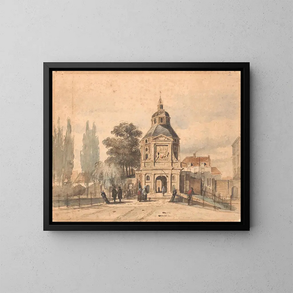 Porte des Wittevrouwen à Utrecht - Johannes Bosboom — ingelijst kunstwerk aan de muur