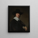 Portret van een man - Johannes Cornelisz Verspronck — ingelijst kunstwerk aan de muur