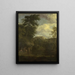Landschap met Arcadische Setting met Diana in bad - Johannes Glauber — ingelijst kunstwerk aan de muur