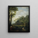 Landschap met Arcadisch landschap met Salmacis en Hermaphroditus - Johannes Glauber — ingelijst kunstwerk aan de muur