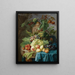 Natuurstudie met fruit op een stenen tafel - Johannes Hendrik Fredriks — ingelijst kunstwerk aan de muur