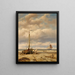 the Unloading of the Plug - Johannes Hermanus Barend Koekkoek — framed artwork on a wall