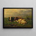 A Field in Holland - Johannes Hubertus Leonardus de Haas — framed artwork on a wall