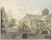 Poort van de vuilnisbak bij een kerk met een douanekantoor - Johannes Huibert Prins — weergave van het kunstwerk