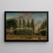 Een Franse tuin - Johannes Janson — ingelijst kunstwerk aan de muur