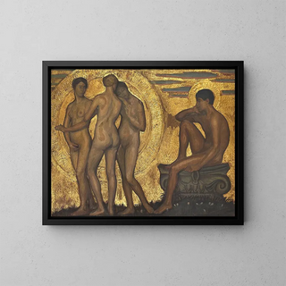 Parijs, koepel - Johannes Kragh — ingelijst kunstwerk aan de muur