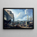 Vue de fantasie van Rome met het Castel Sant'Angelo - Johannes Lingelbach — ingelijst kunstwerk aan de muur
