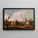 Slachtscene - Johannes Lingelbach — ingelijst kunstwerk aan de muur