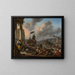 Port op de Middellandse Zee - Johannes Lingelbach — ingelijst kunstwerk aan de muur