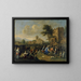 Feest van de parochie - Johannes Lingelbach — ingelijst kunstwerk aan de muur